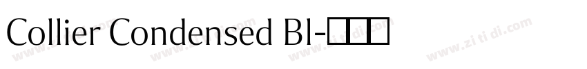 Collier Condensed Bl字体转换